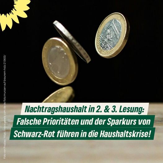 Nachtragshaushalt in 2. & 3. Lesung