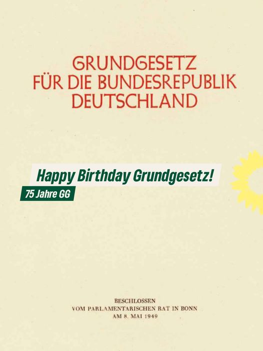 Das Grundgesetz wird heute 75!