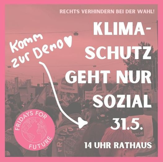 Fridays for Future Demo - Klimaschutz geht nur sozial