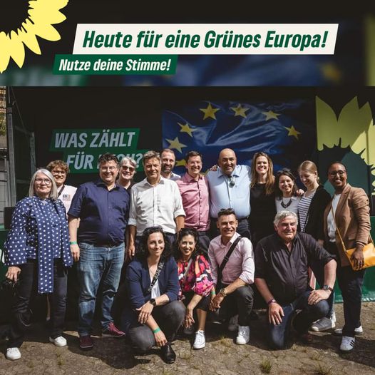 Heute für ein Grünes Europa - Nutze deine Stimme und geh Wählen!