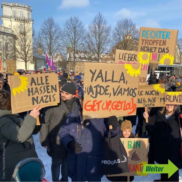 Demo gegen Rechts mit über 15.000 Teilnehmenden!