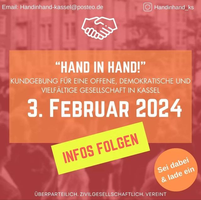 Kundgebung "Hand in Hand"