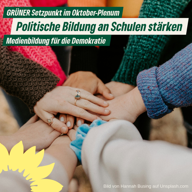 Politische Bildung und Medienbildung in Schulen stärken