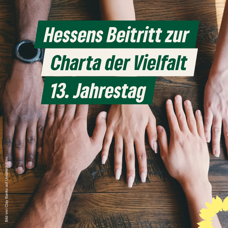 13. Jahrestag des Beitritts Hessens zur Charta der Vielfalt