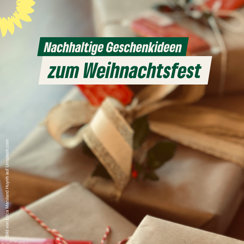 Nachhaltige Geschenkideen zum Weihnachtsfest