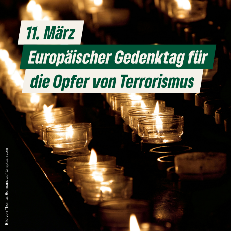 Europäischer Gedenktag für die Opfer von Terrorismus