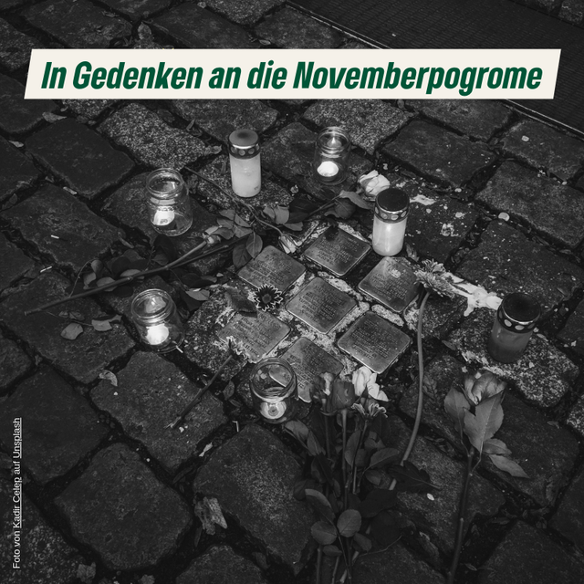 In Gedenken an die Novemberpogrome