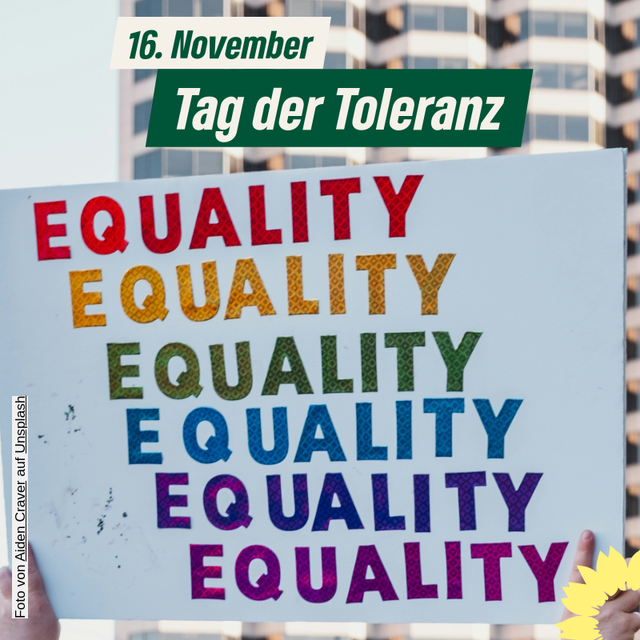 Internationaler Tag der Toleranz