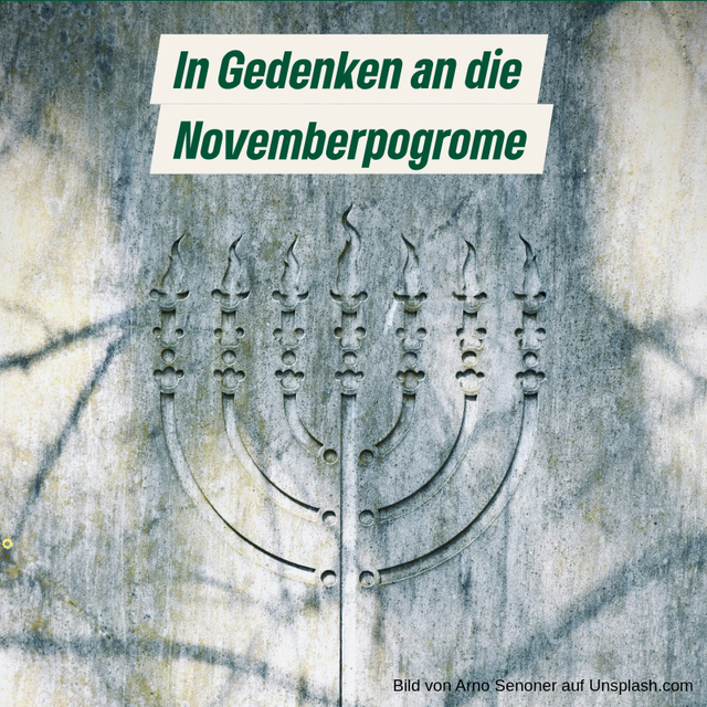 In Gedenken an die Novemberpogrome