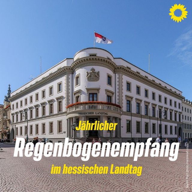 Jährlicher Regenbogenempfang im hessischen Landtag