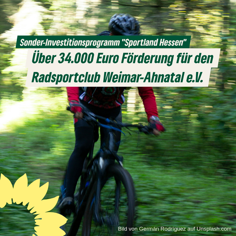 Über 34.000 Euro Förderung für den Radsportclub Weimar-Ahnatal e.V.