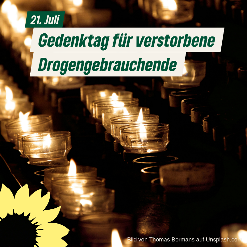 Gedenktag für verstorbene Drogengebrauchede
