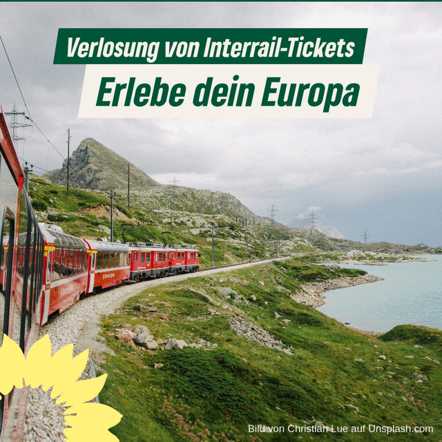 Verlosung von Interrail-Tickets