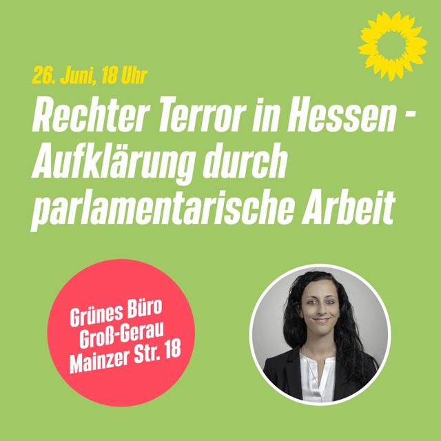 Veranstaltung "Rechter Terror in Hessen - Aufklärung durch parlamentarische Arbeit"