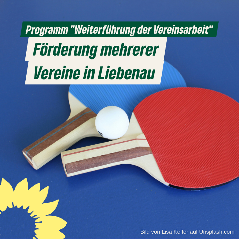 Förderung mehrerer Vereine in Liebenau