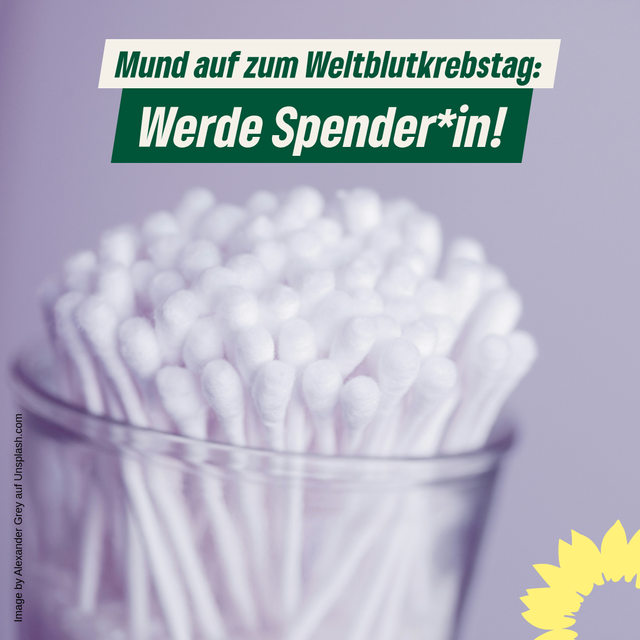 Weltblutkrebstag: Werde Spender*in!