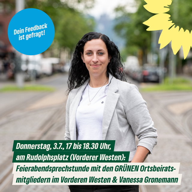 Einladung zur Feierabendsprechstunde im Vorderen Westen!