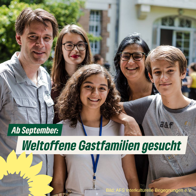 Weltoffene Gastfamilien gesucht