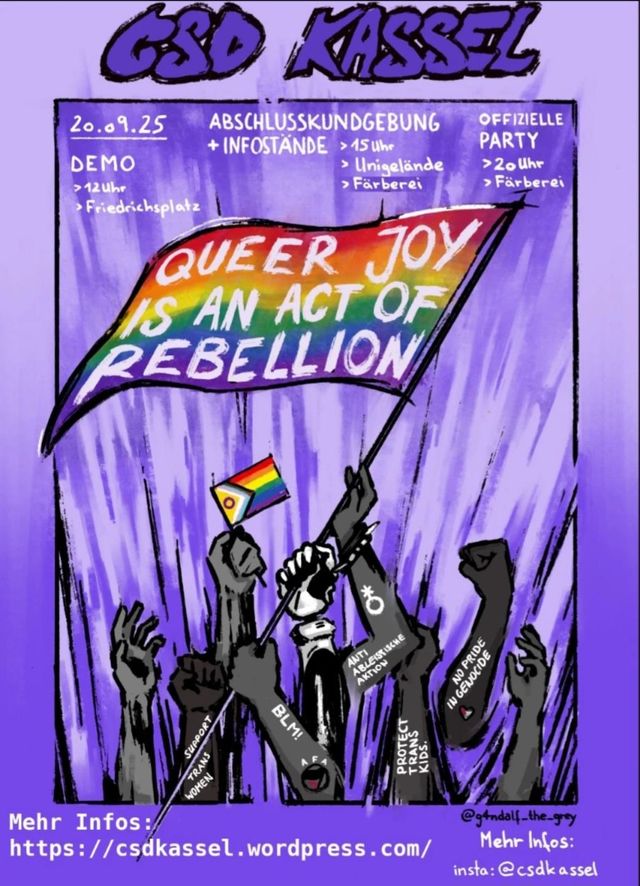 Kommt zum CSD Kassel am Samstag