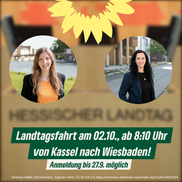 Erinnerung: Landtagsfahrt am 2.10.