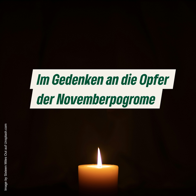 Im Gedenken an die Opfer der Novemberpogrome