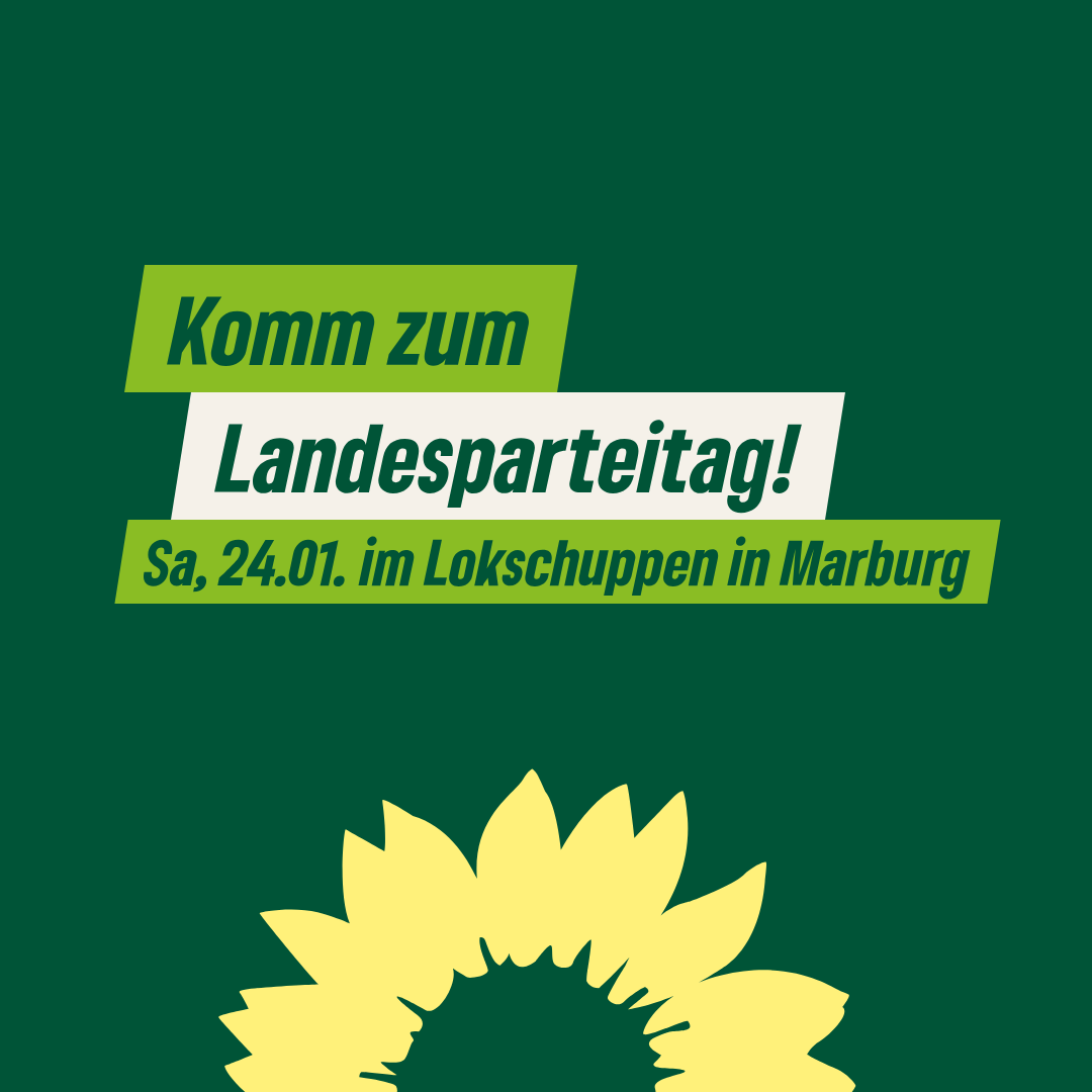 Komm zum Landesparteitag!