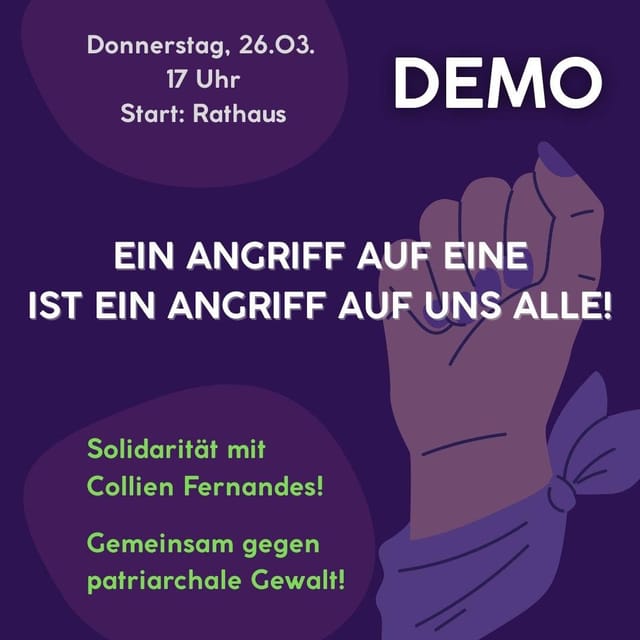 Demo gegen patriarchale Gewalt am 26.03.2026