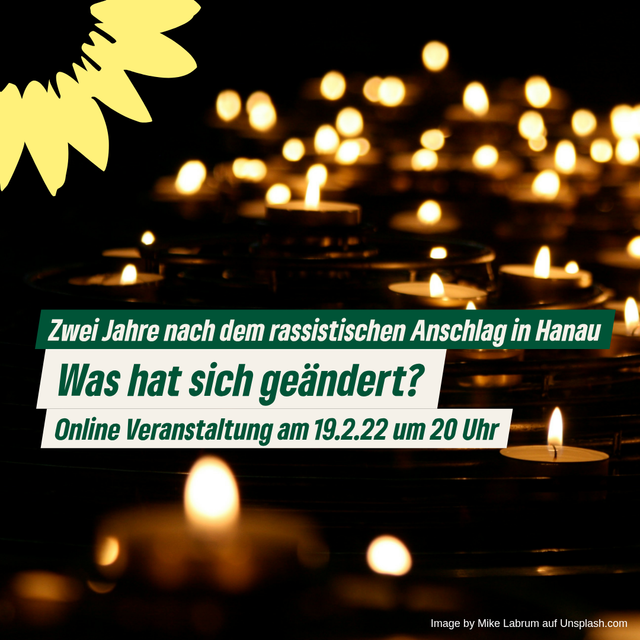 Online Veranstaltung: Zwei Jahre nach dem rassistischen Anschlag in Hanau - Was hat sich geändert?