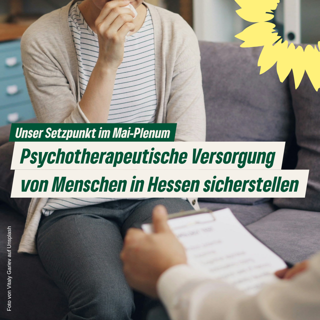 Unser Setzpunkt im Mai-Plenum: Psychotherapeutische Versorgung von Menschen in Hessen sicherstellen