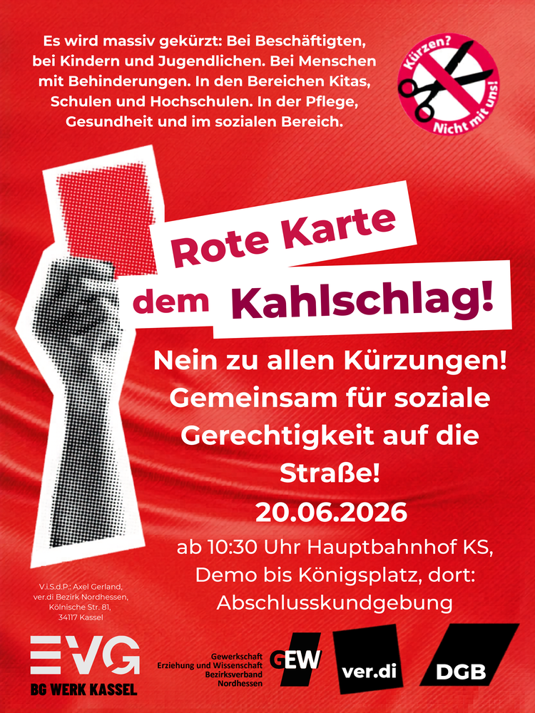 #KÜRZENNICHTMITUNS Demo