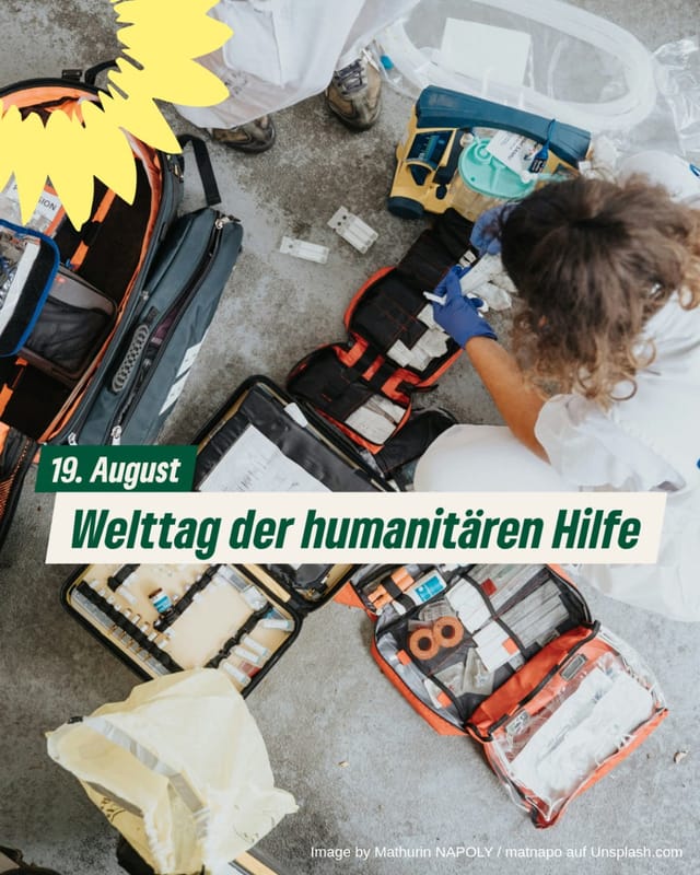 Welttag der humanitären Hilfe